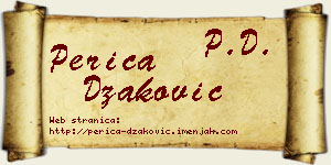 Perica Džaković vizit kartica